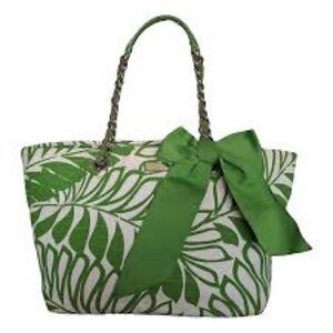 Kate Spade Palm Fronds Canvas Tote